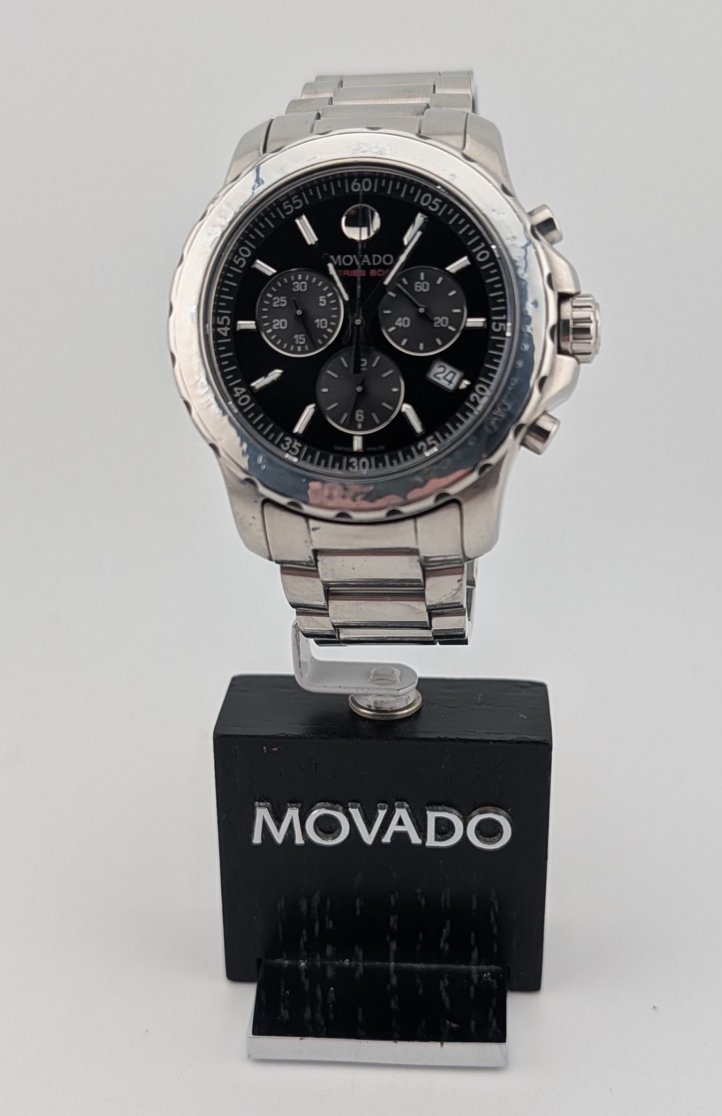 Movado Men’s Series 800 SS W/Black Dial; Model #14.1.27.1426 ~ Special