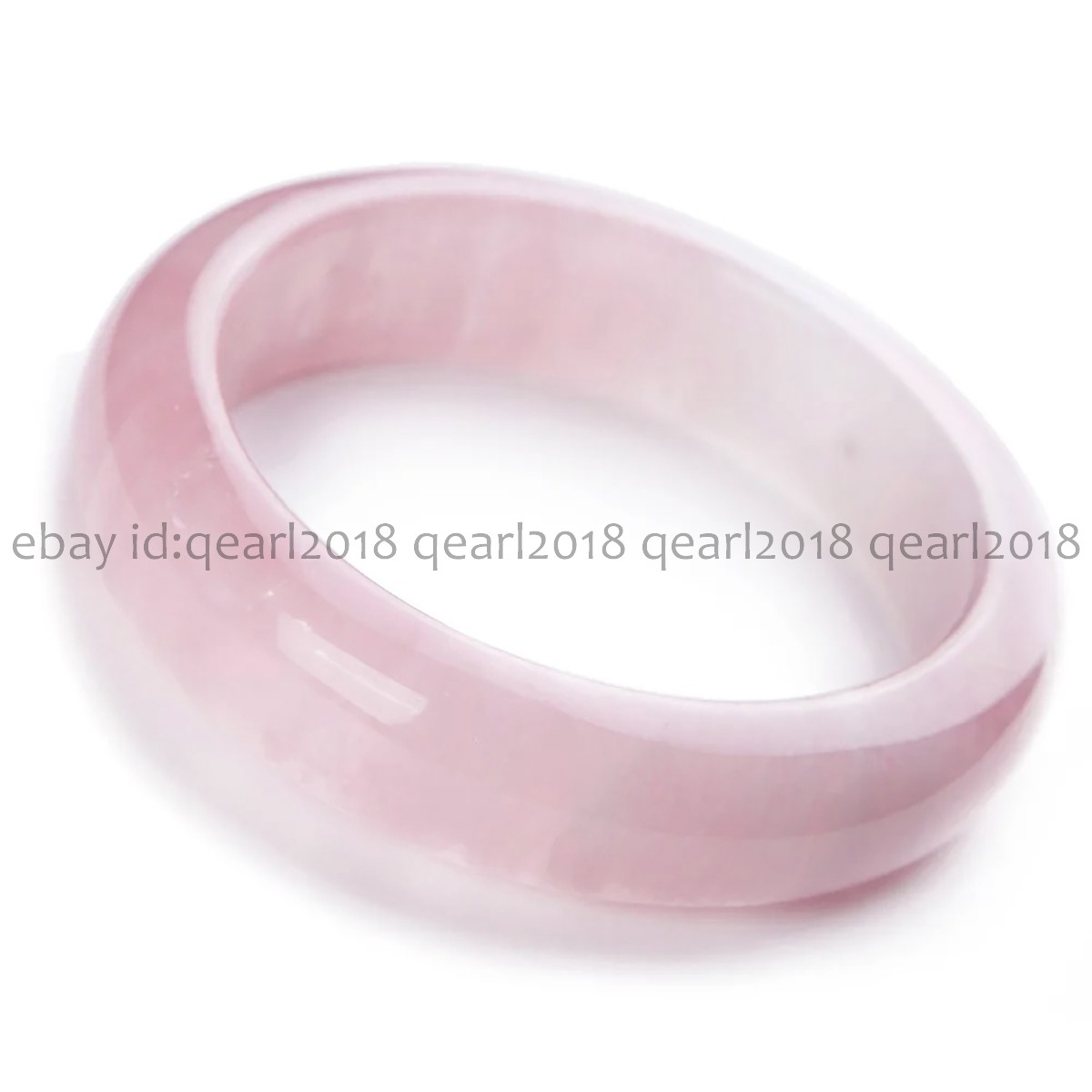 Natural Light Pink Rose Quartz Gemstone Bangle Bracelet 56-62mm Women Jewelry