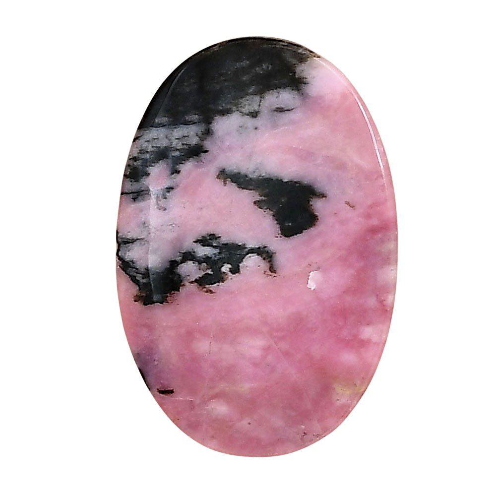 Natural Rhodonite 28.11×18.95×4.3 mm Oval Shape Polished Gemstone LS03030-50