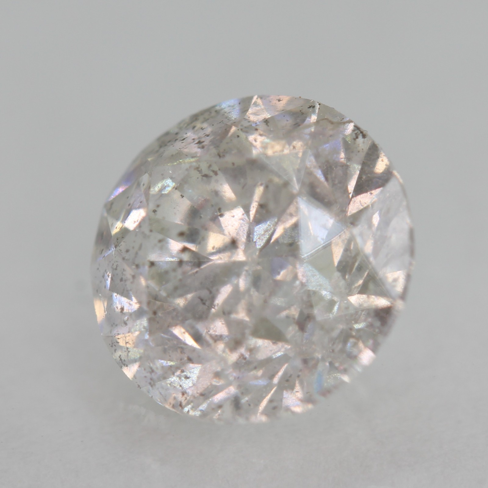 Certified 1.51 Carat H SI2 Round Brilliant Natural Enhanced MINED Diamond 7.07mm