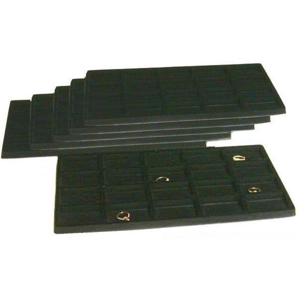 Black Jewelry Display Tray 20 Slot Pendant Organizer Showcase Insert