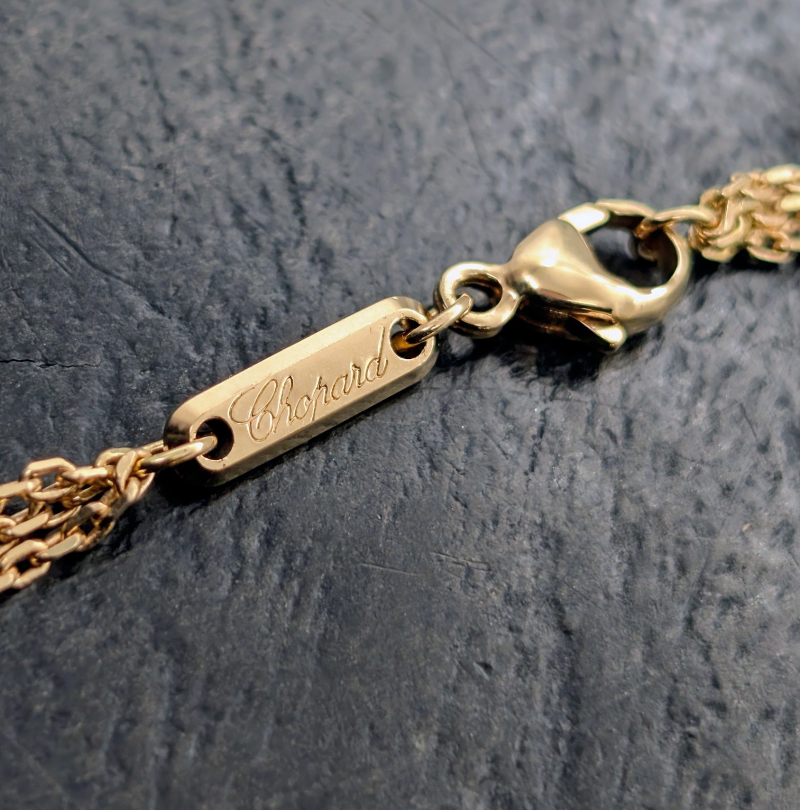 Chopard Happy Spirit Brilliant Pendant Necklace 60cm Yellow Gold 750/18K -33.30g #2019
