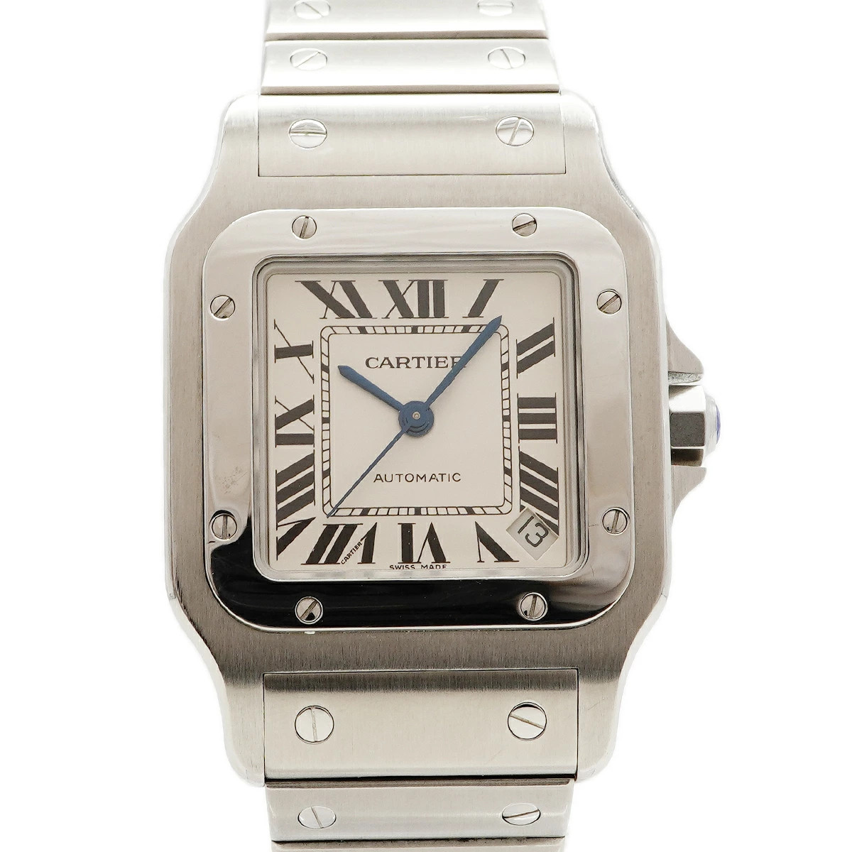 Cartier Santos Galbee XL W20098D6 32.1mm Silver Dial Automatic 2007 #OTW014