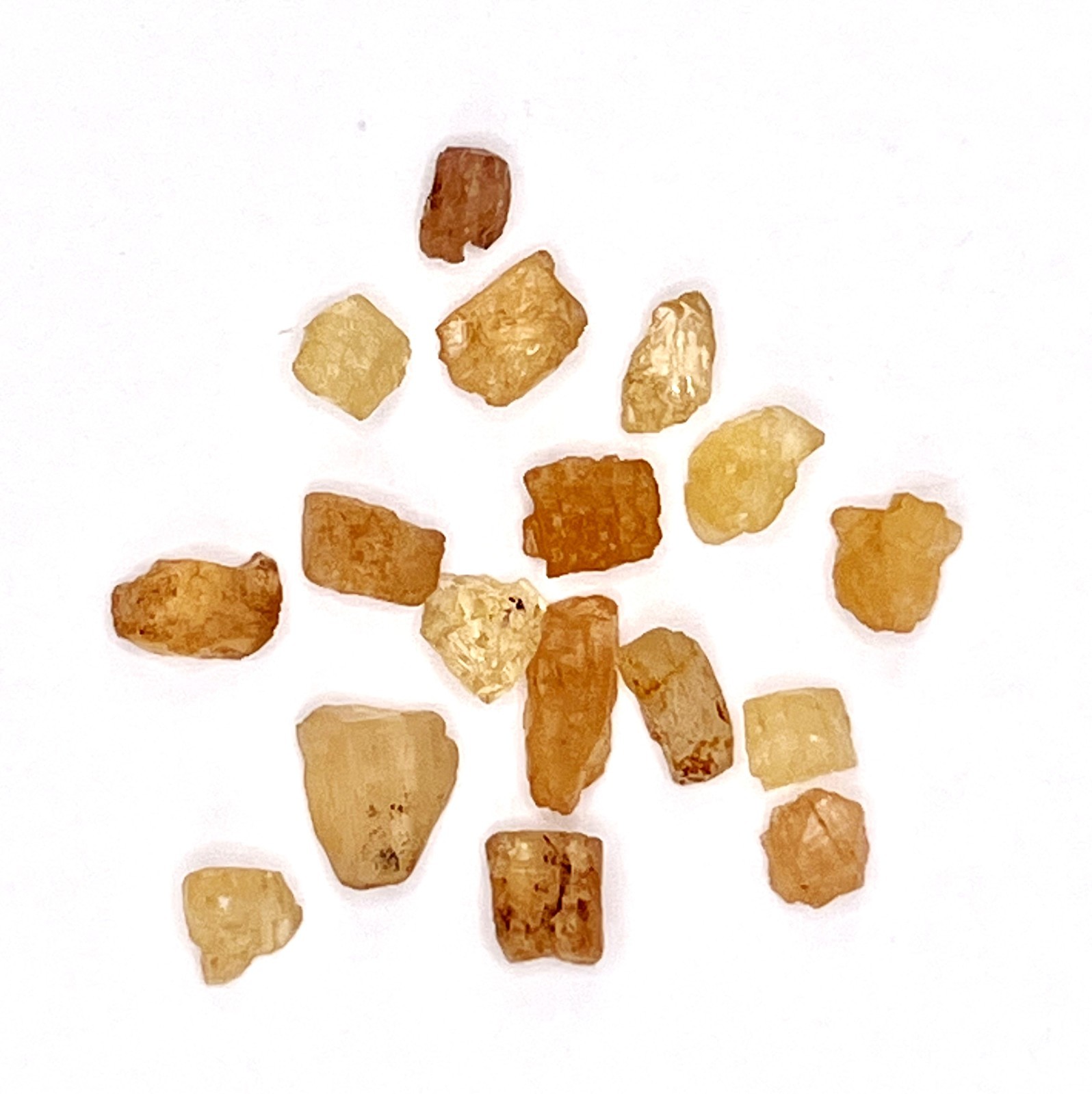 Raw Imperial Topaz Lot 21 Stones Natural Untreated –Total 5g – Brazil – IR09