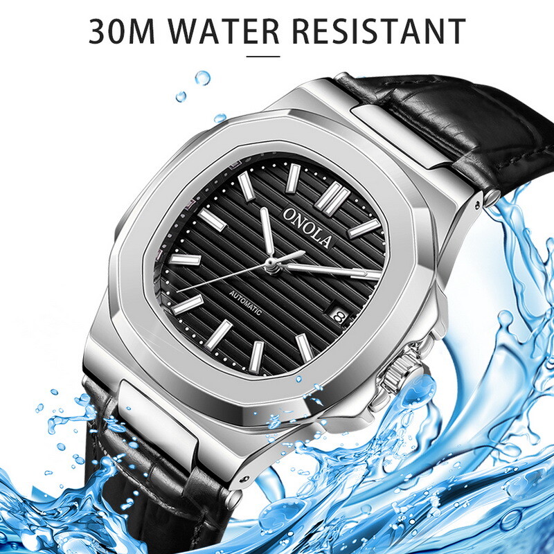 ONOLA Casual Business Calendar Waterproof Luminous Automatic Mechanical Watch
