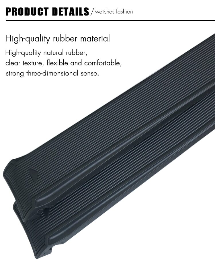 20mm 21mm 22mm Rubber Silicone Band Strap For Tag Heuer CARRERA AQUARACER Watch