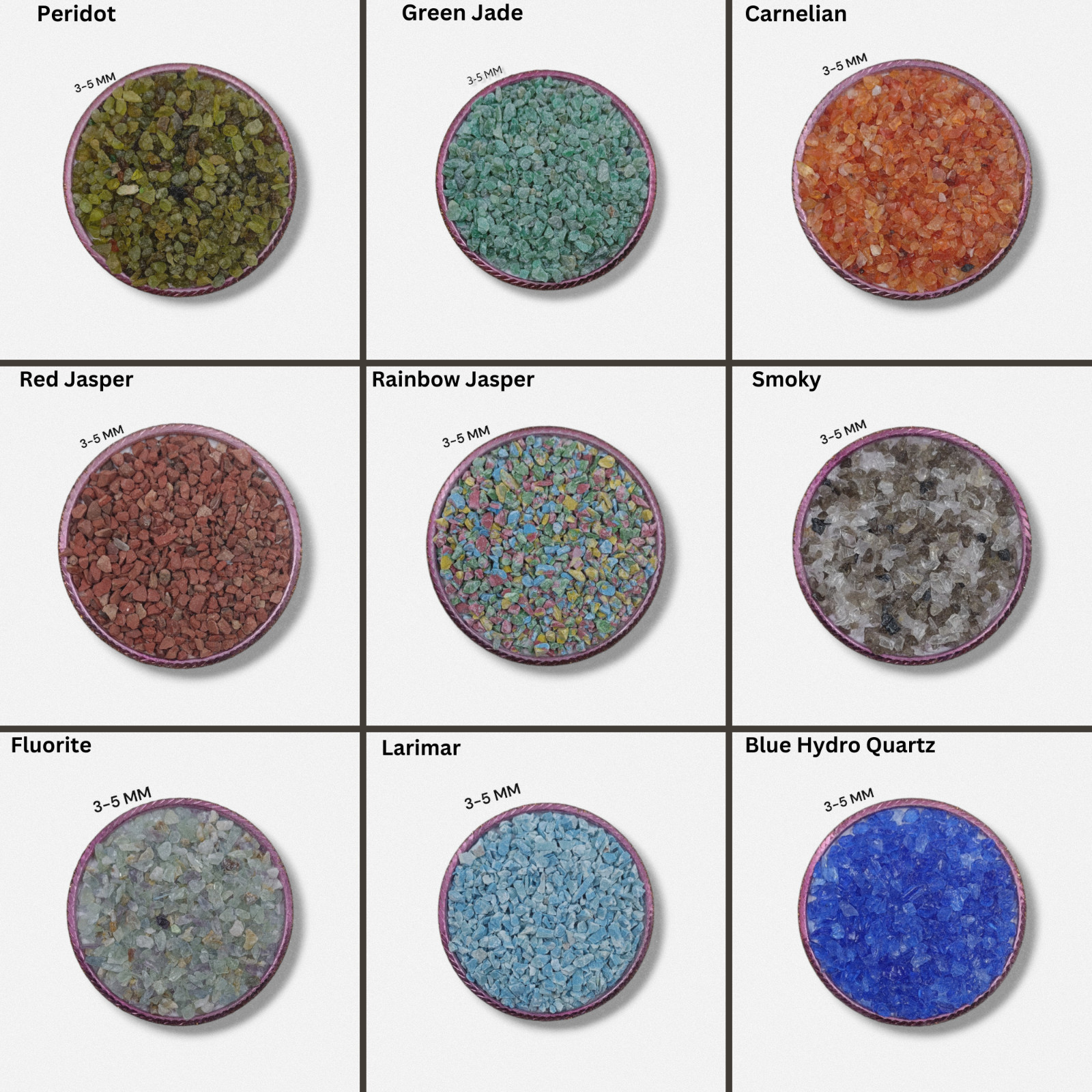 70+ Crushed Gemstone Coarse 3-5 MM Stone Coarse Crushed Stone Healing Powder