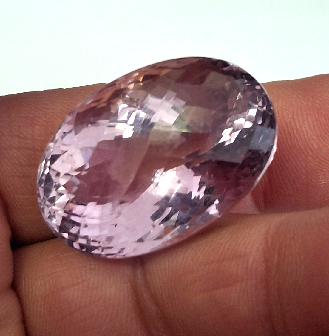 Large 84 carat Rose Cut Amethyst with a blur of facets plus GLI Certificate