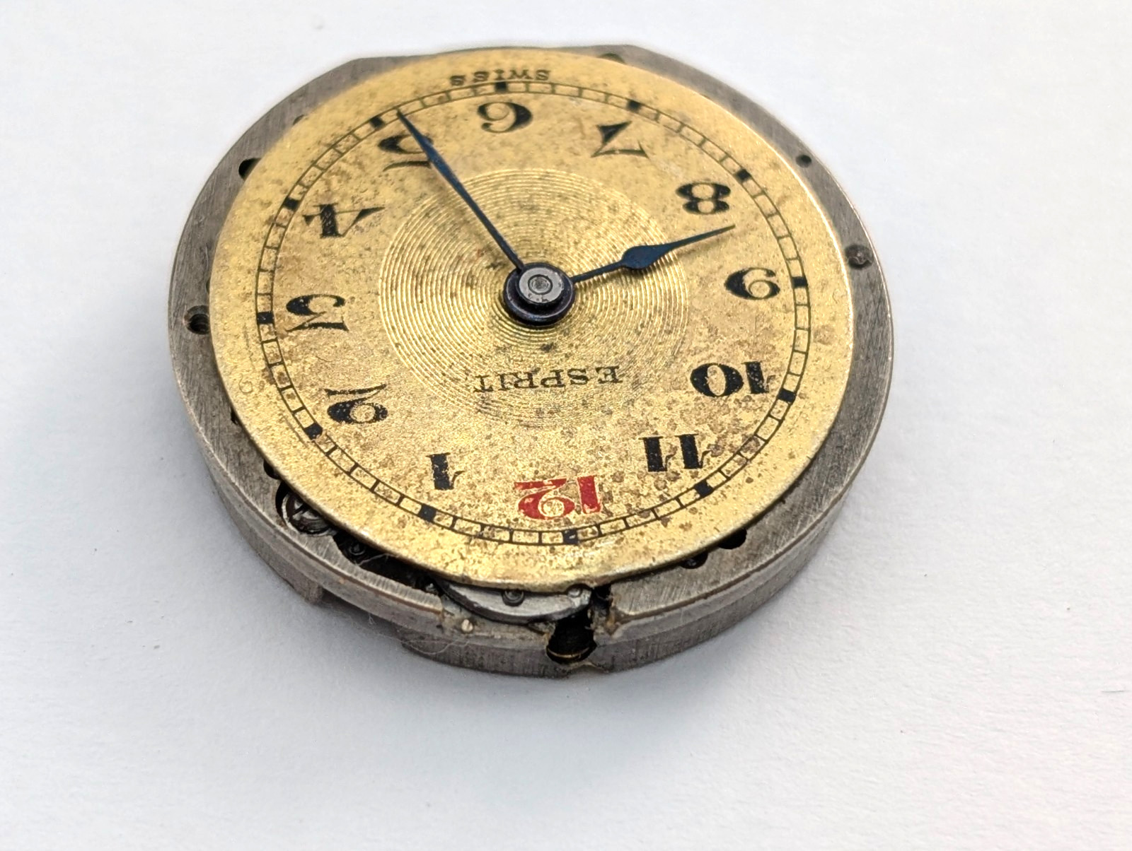 Vintage ESPRIT 7 Jewels Art Deco Ladies 24mm Watch Swiss Movement PARTS REPAIR