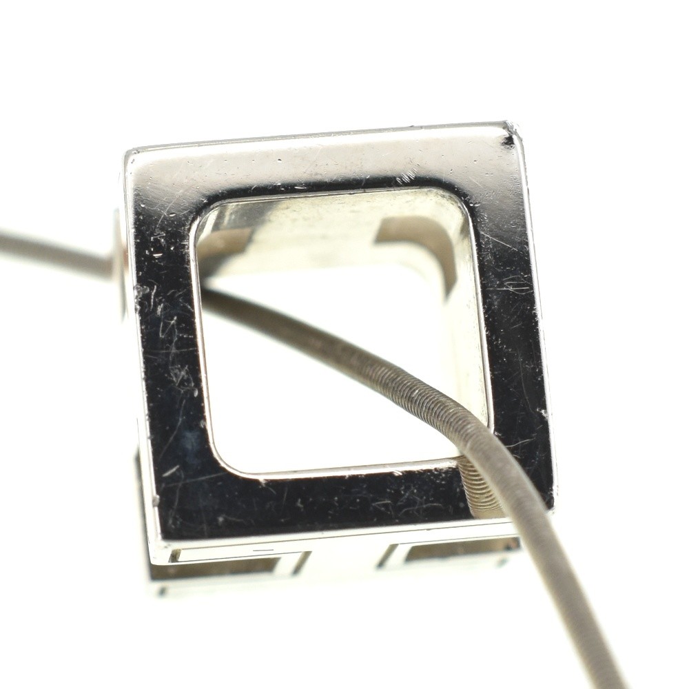 HERMES H cube Necklace Old type Ladies jewelry S#140396