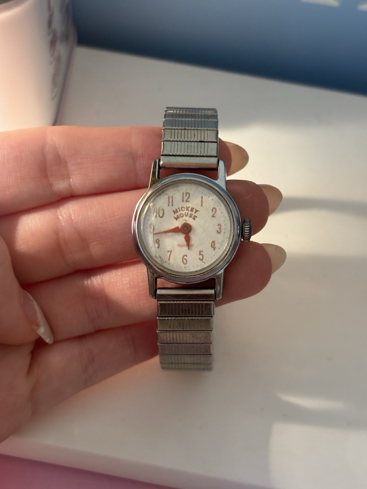Vintage Ingersoll Mickey Mouse 1960s Disney US Time Watch Manual Wind