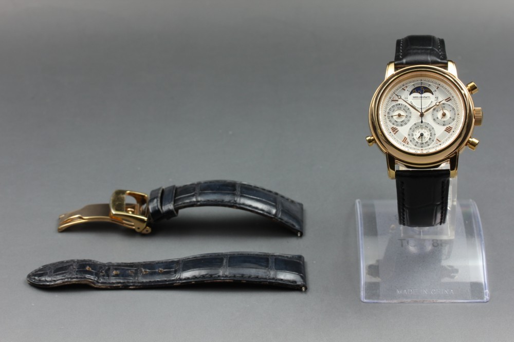 Near MINT Shellman Grand Complication Premium 6771-T011179TA Quartz Men’s Watch