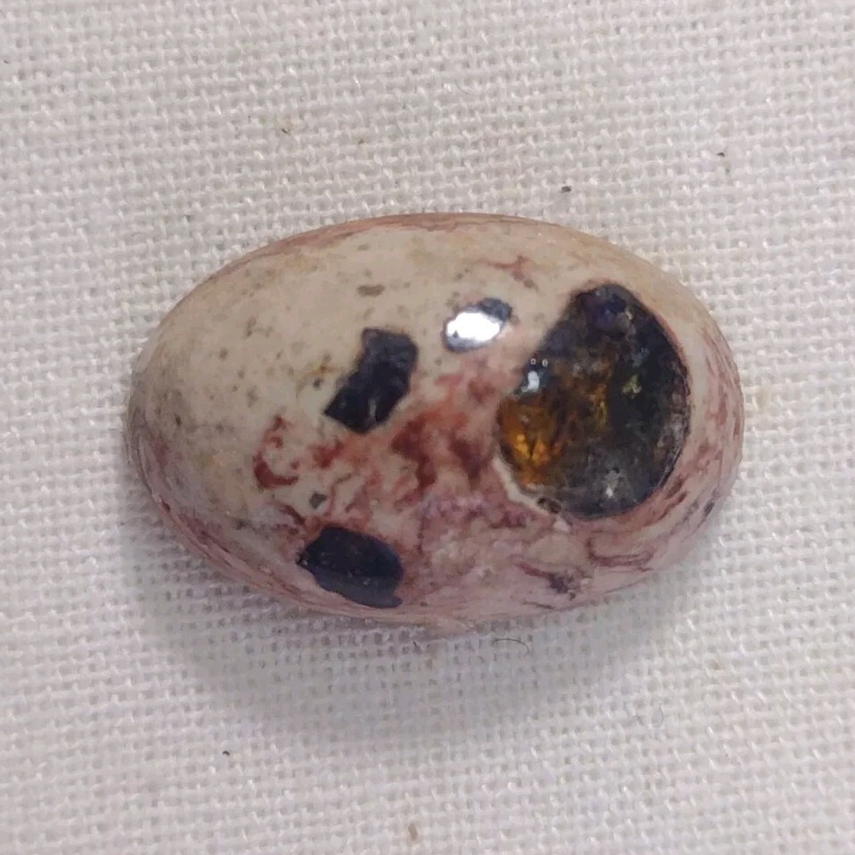 13.0 Ct. Mexican Cantera Fire Opal Stone, Oval, 19x12x6mm.