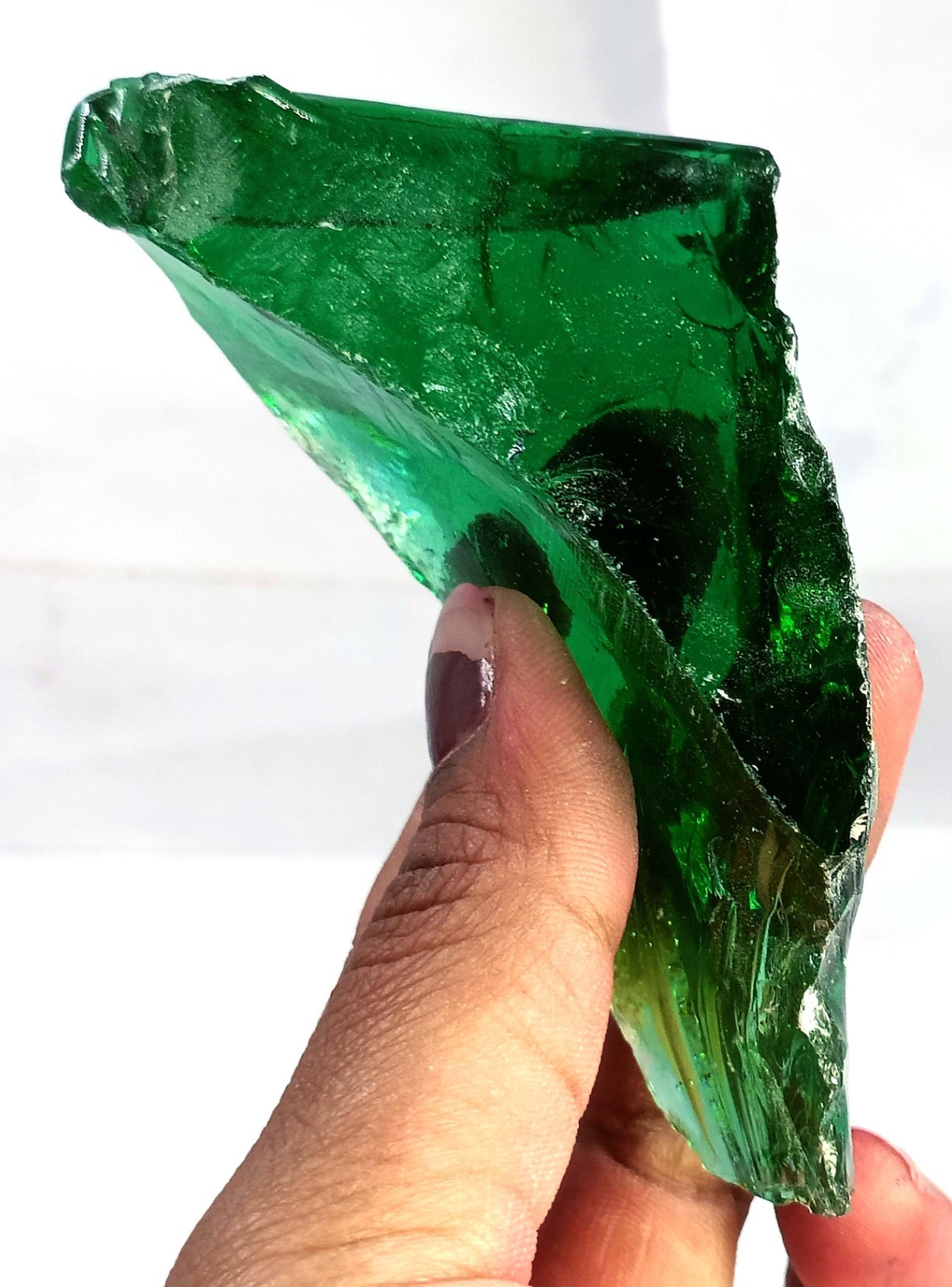 505.0 Ct Natural Green Emerald Rough EGL Certified Loose Gemstone 6MGR