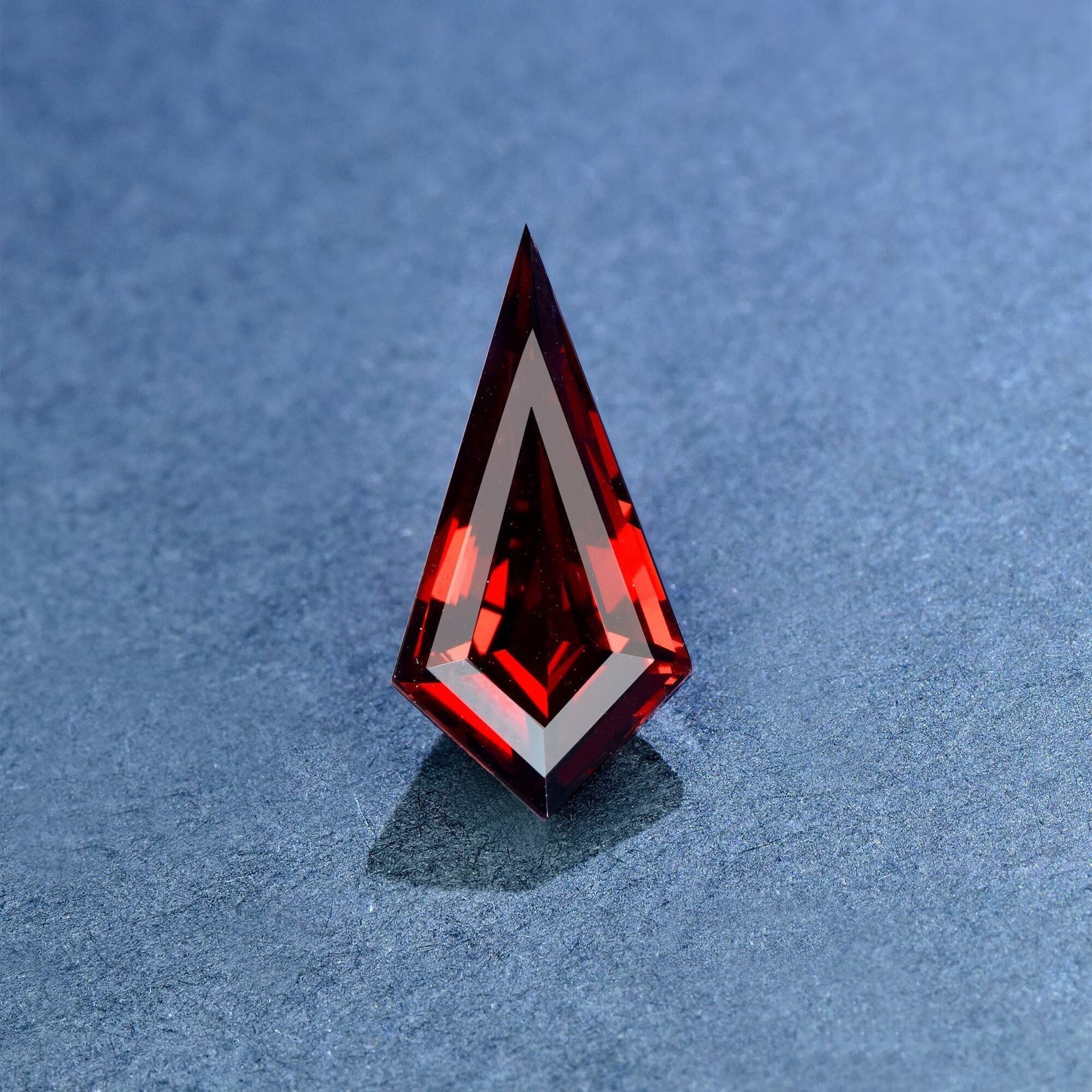 Unique Kite Cut 12 Ct Garnet Loose Stone Natural GIE Certified Jewelry Gemstone
