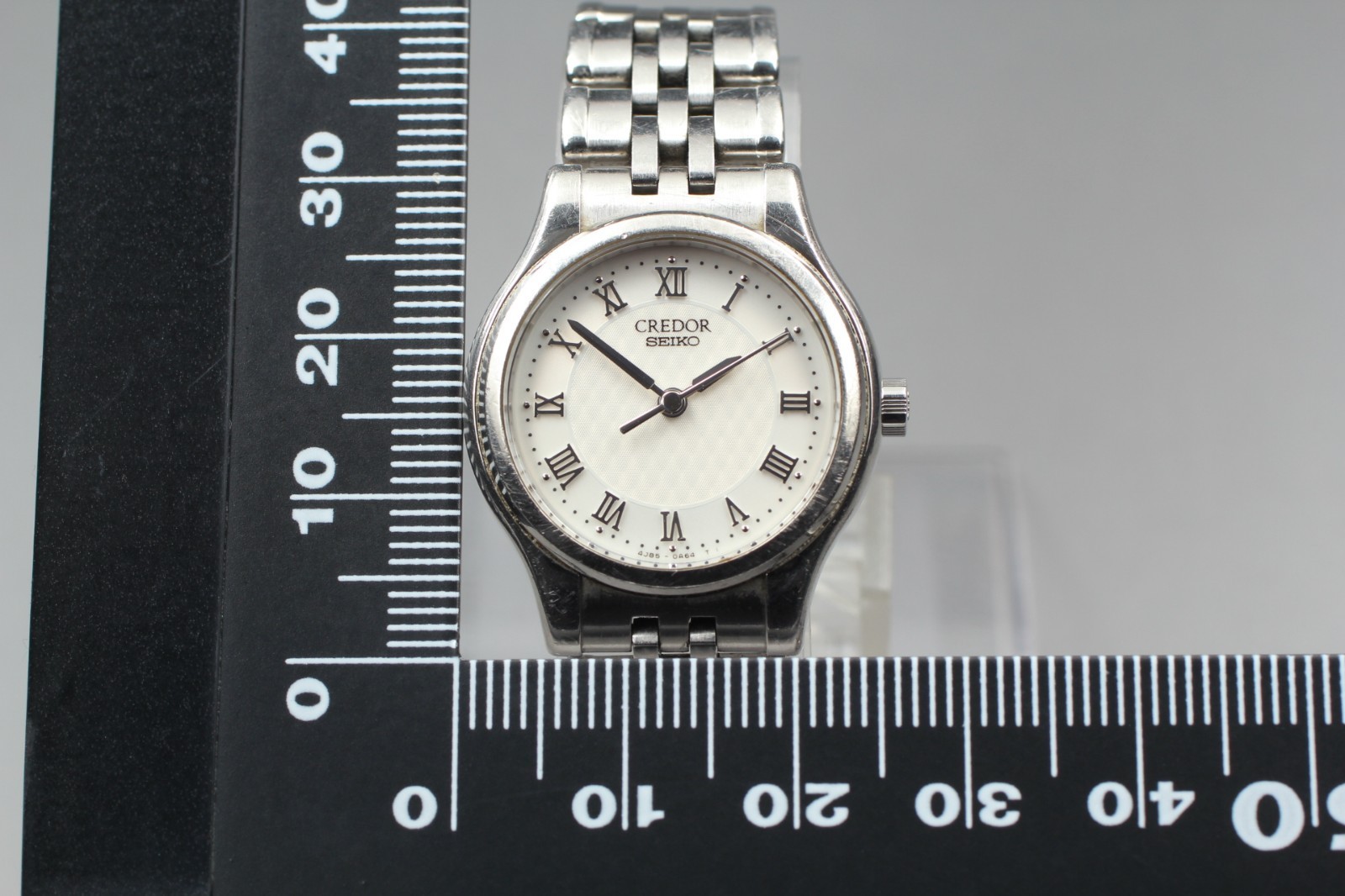 Quartz [Exc+5] Seiko Credor 4J85-0A20 Roman Dial 25mm Women Watch From JAPAN R1