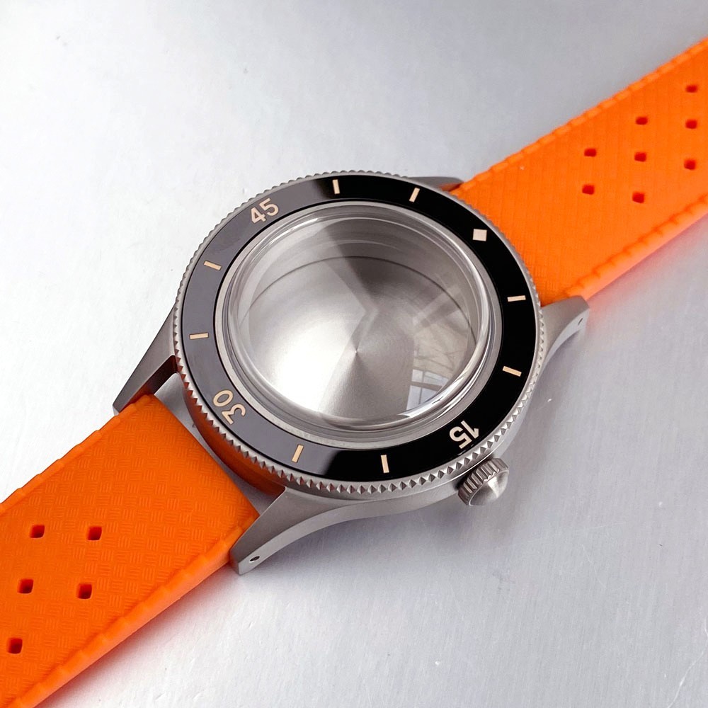 40mm Sapphire 20ATM Watch Case For Fifty Fathoms NH35 NH36 ETA2824 Miyota8215