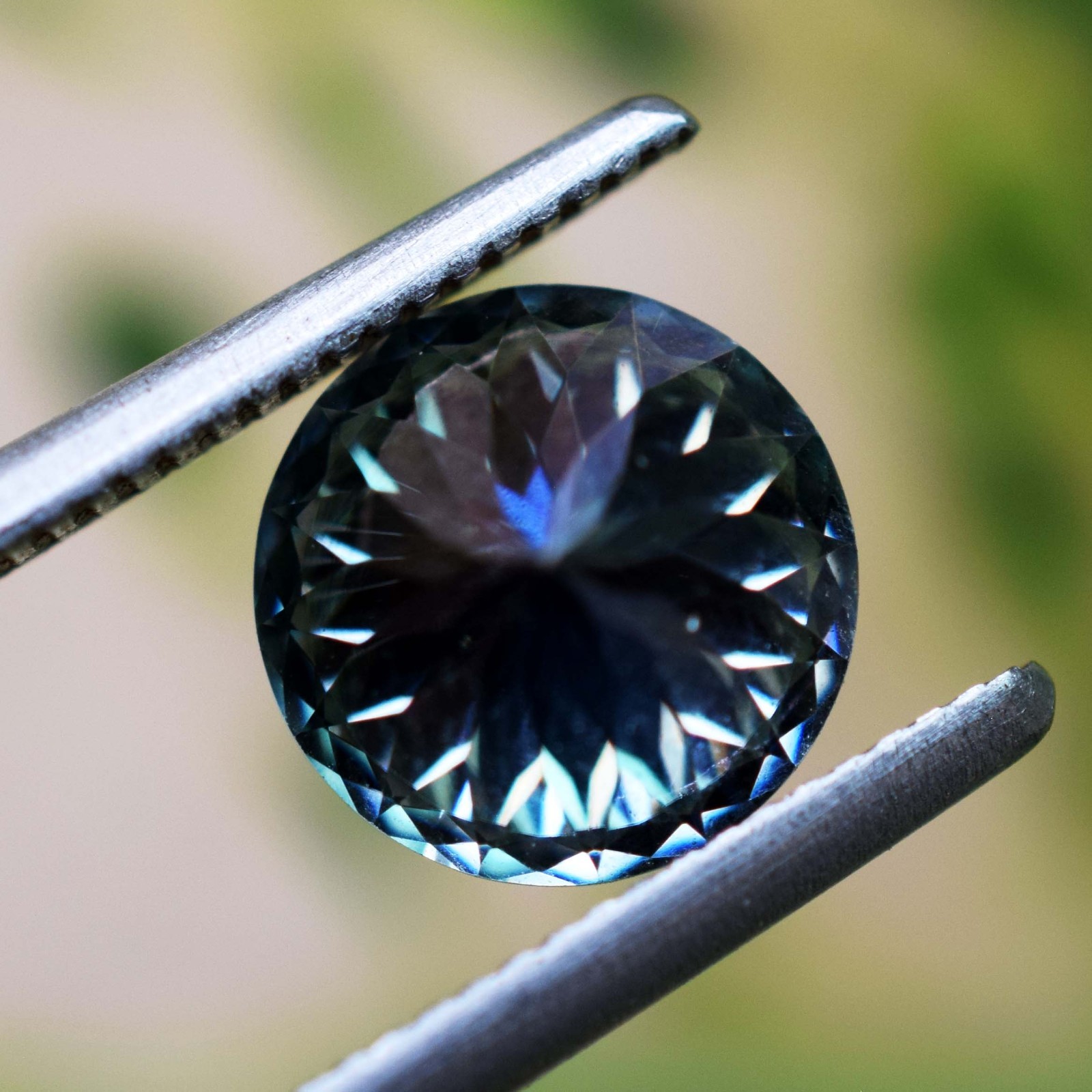 Certified 1.77 Ct Lab-Created Bluish Green Diamond Round Cut Sparkling Gemstone