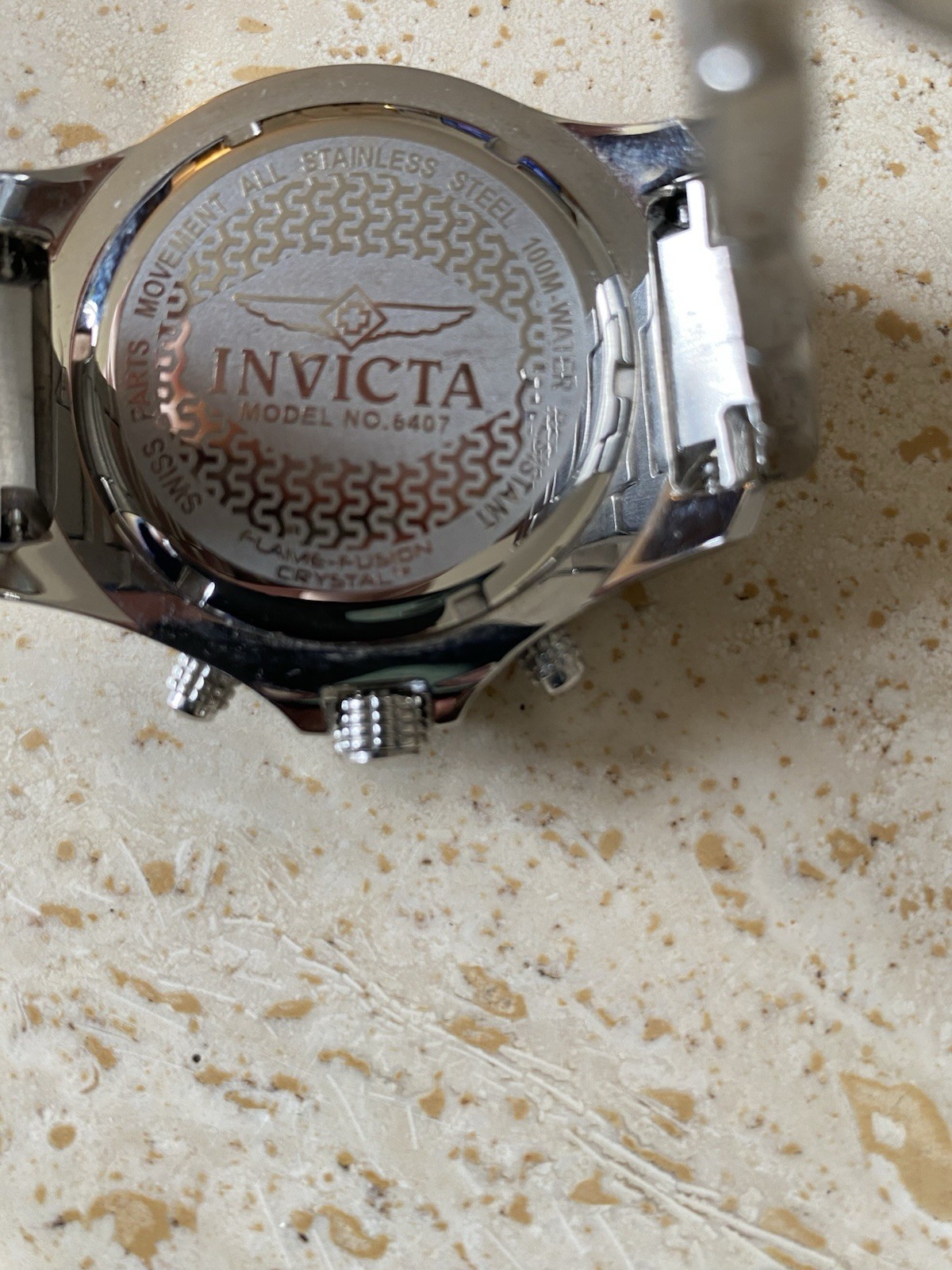 INVICTA SPECIALTY 100M water R Tritnite Flame-Fusion Cristal Model # 6407