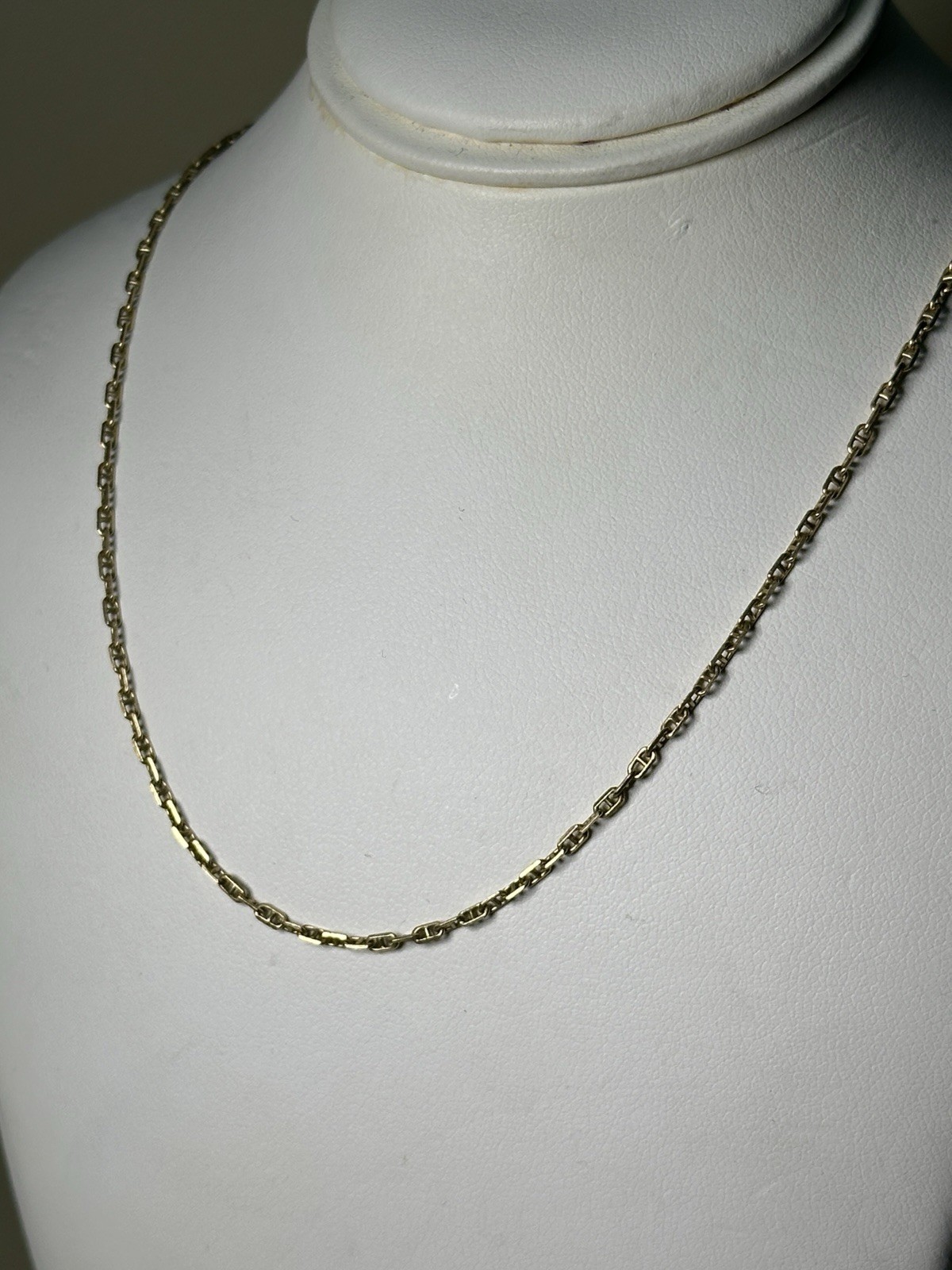 Solid 14K Yellow Gold Anchor Link Chain Necklace, 16”, 3 g, 1.9 mm