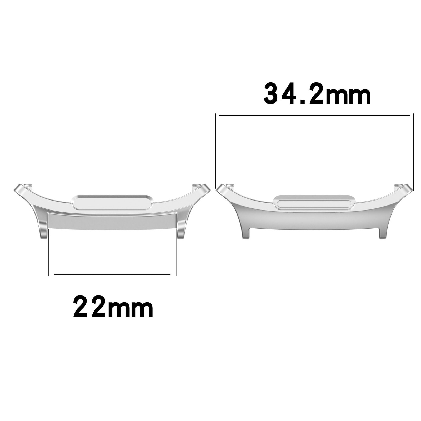 1/2Pairs For Samsung Galaxy Watch8 Metal Stainless Steel Connection Adapter Band