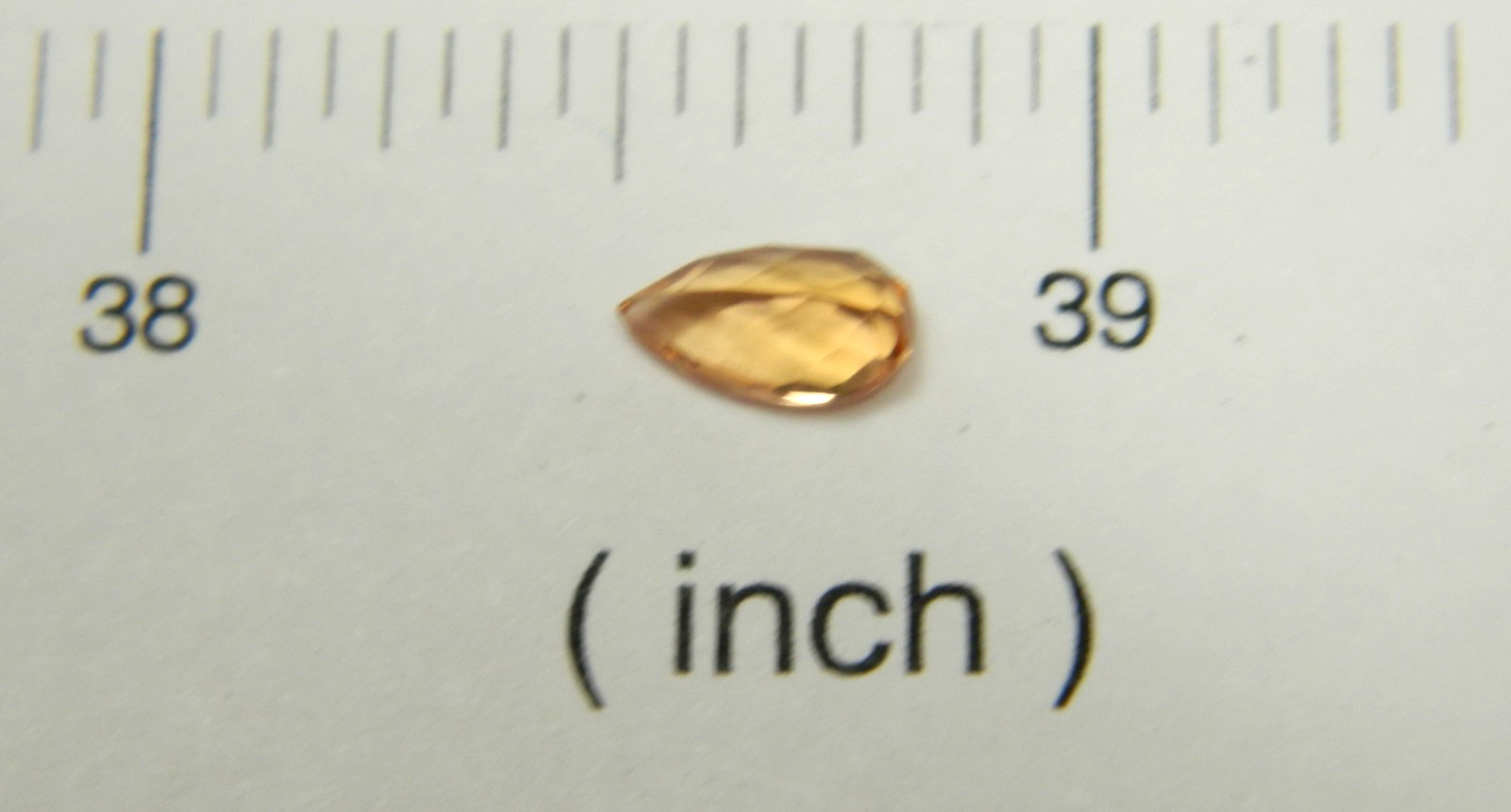 Imperial Topaz 0.83 Ct Clarity IF Pear Cut Natural Golden Brazil I196