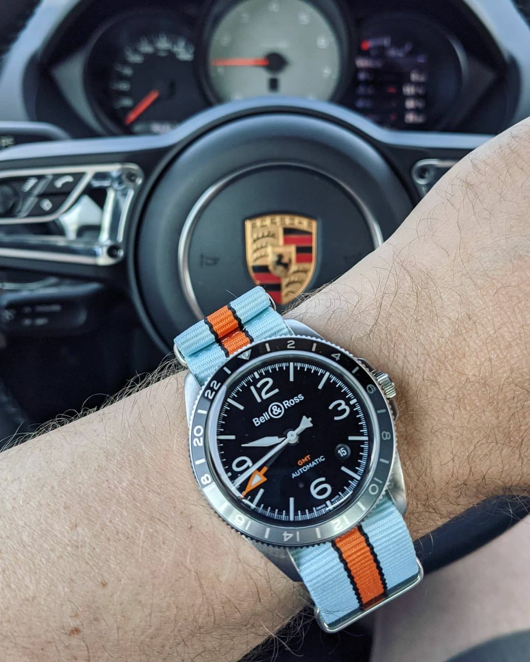 One-Piece Gasoline Racing Porsche Inspired Racing Colors Strap Nylon Watch Band