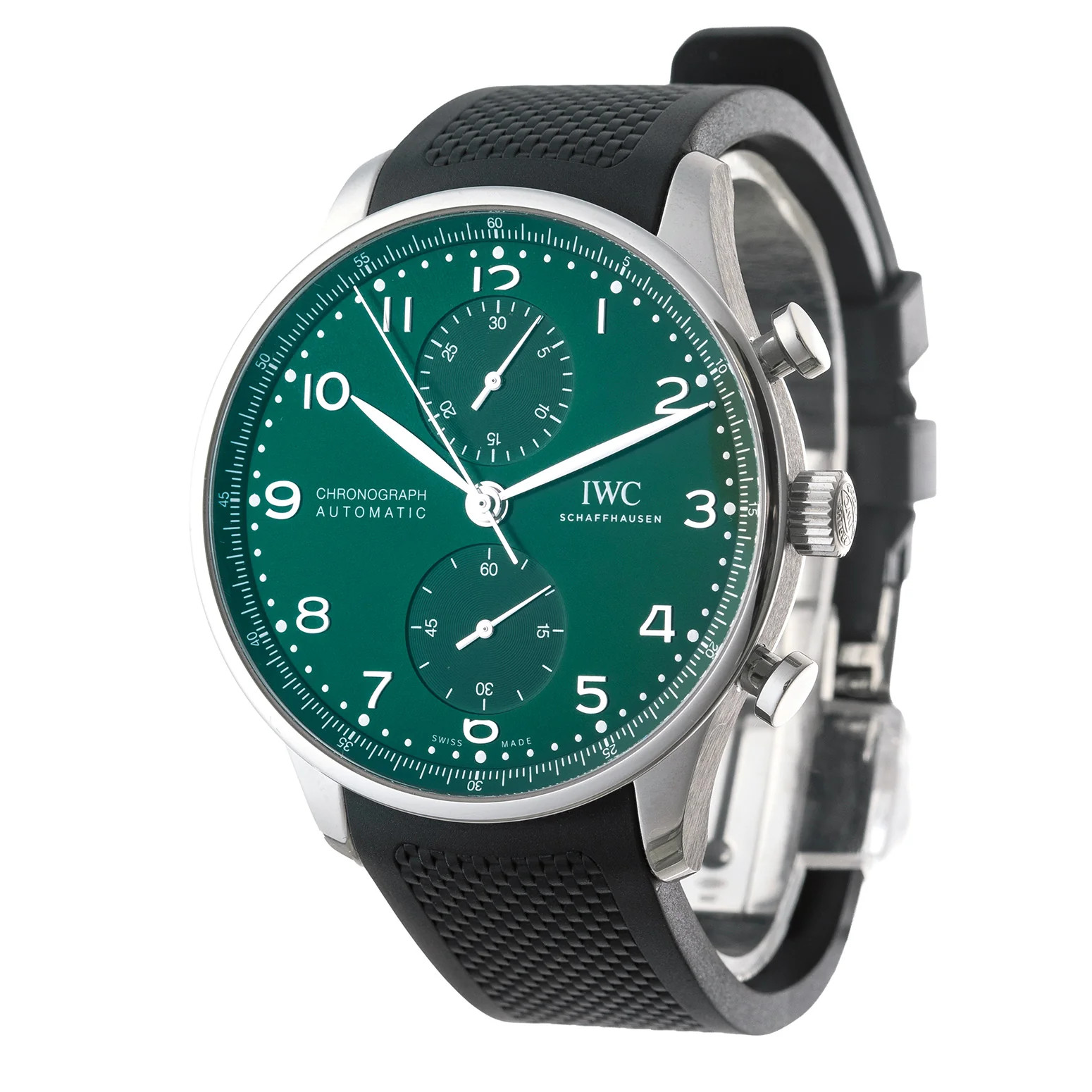IWC Portugieser Chronograph Green Dial Watch (IW371615)