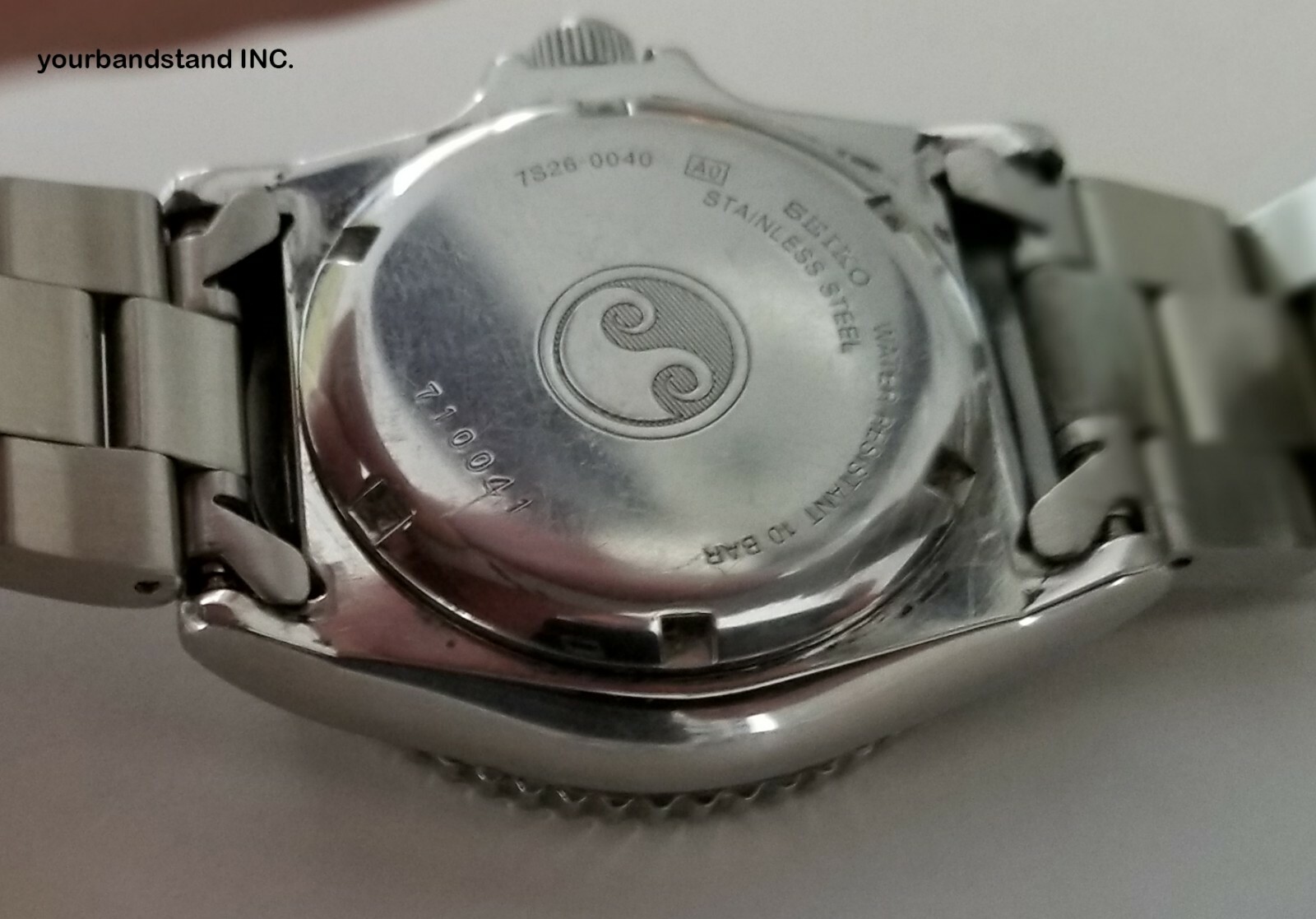 22mm CURVED STAINLESS STEEL OYSTER BRACELET FIT SEIKO SKX031 7S26-0040