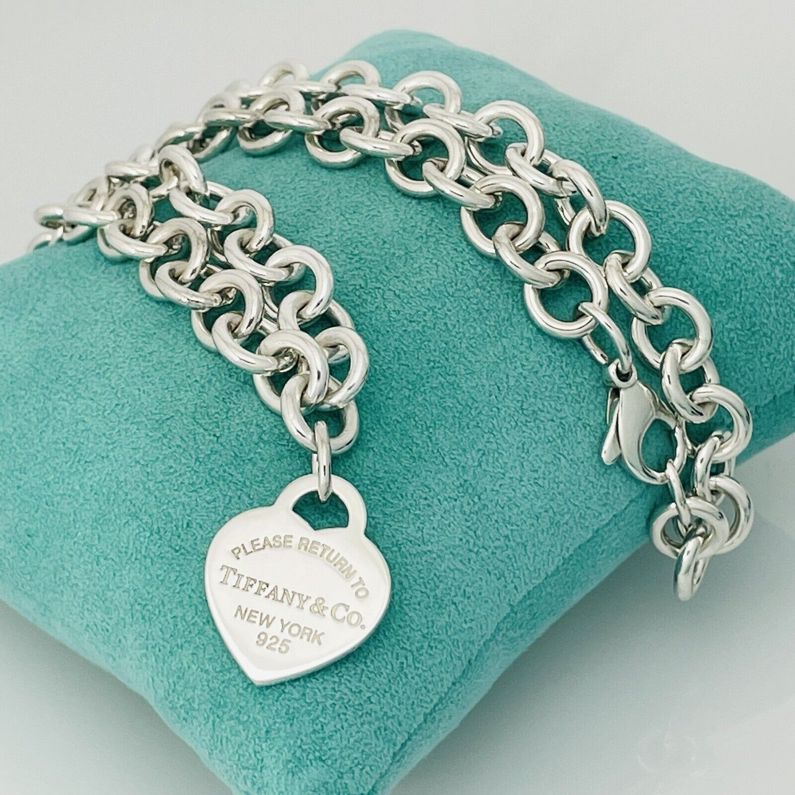 Customized Return to Tiffany Heart Tag New York Necklace 16, 17, 18, 19, 20 Inch