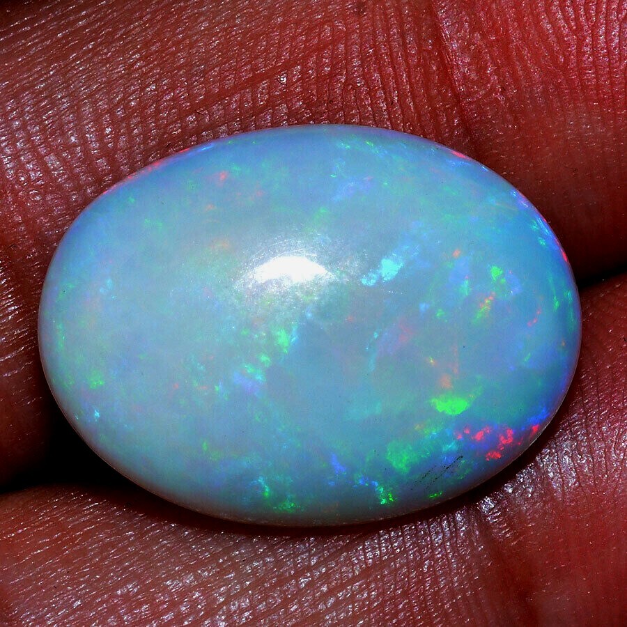 11.93 Cts Natural Ethiopian Opal Play of Colors Finest Quality GTL CERTIFIED Gem