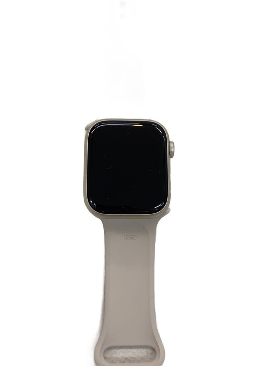 Apple Mens Watch Series 8 GPS Model 45mm MNP23J A Starlight Digital Used