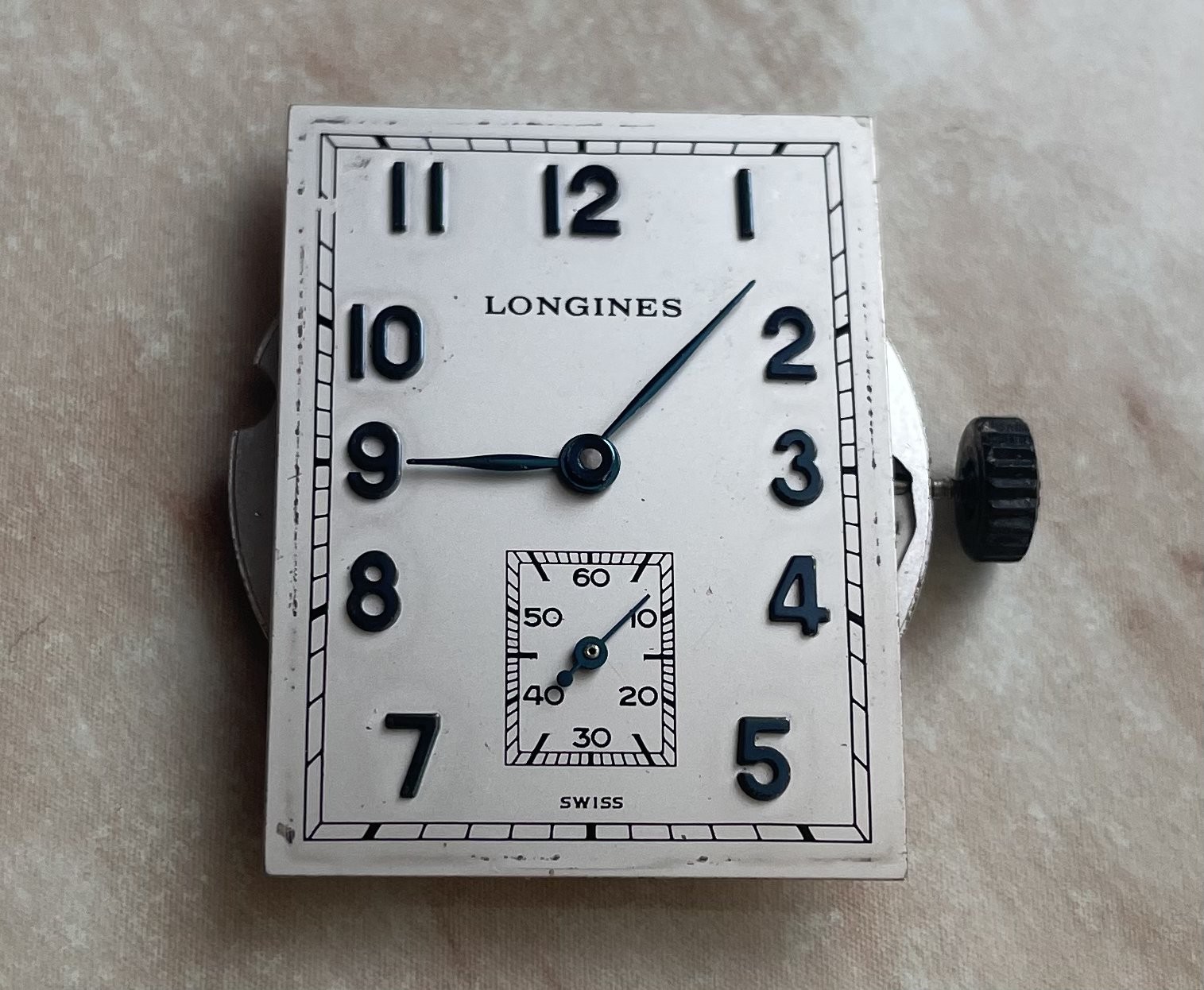 Vintage Longines Unisex Watch movement 17 J. Manual winding cal. L396.2 Eta 7001