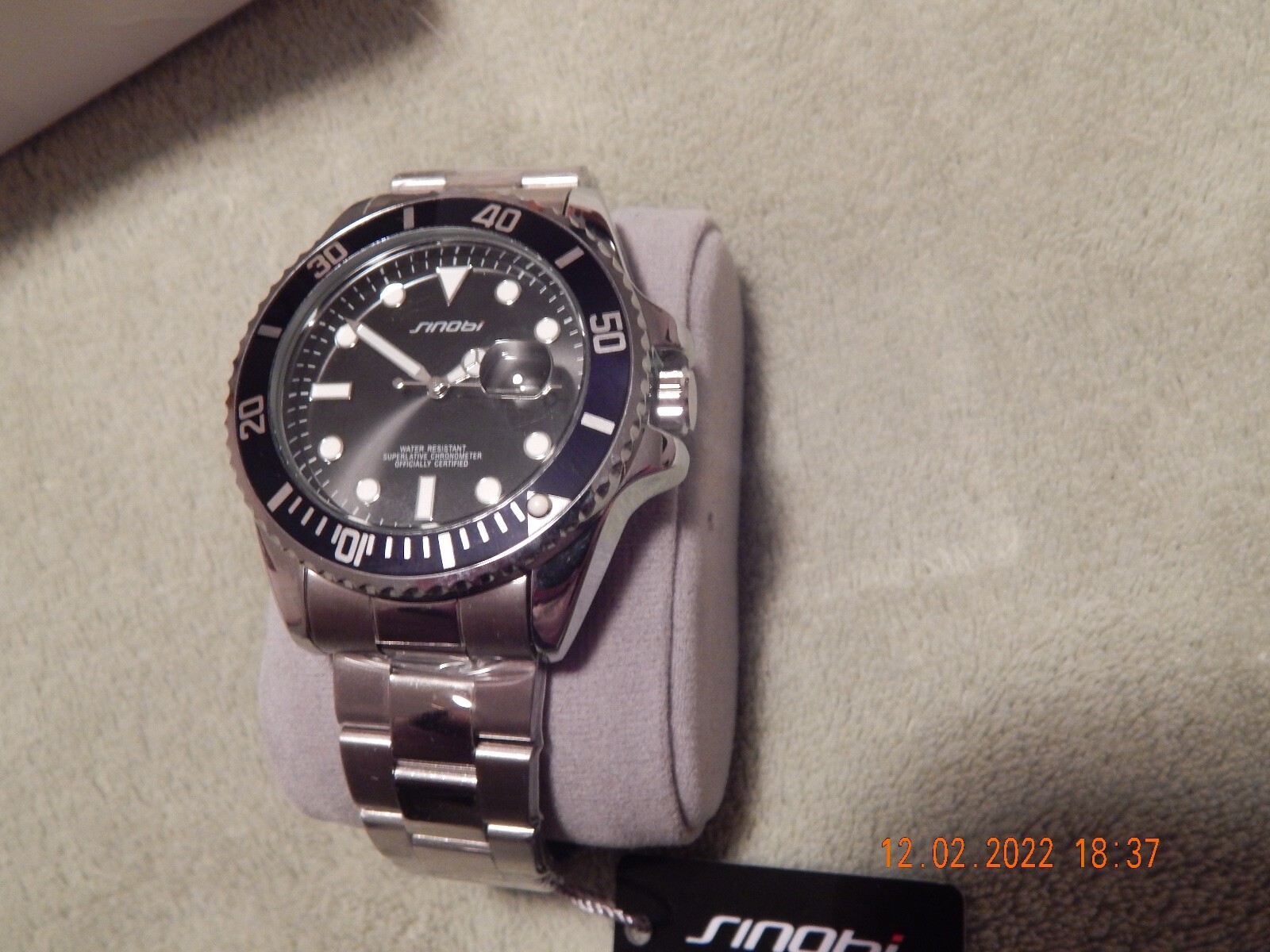 Sinobi Chronometer Date Wrist Watch NEW