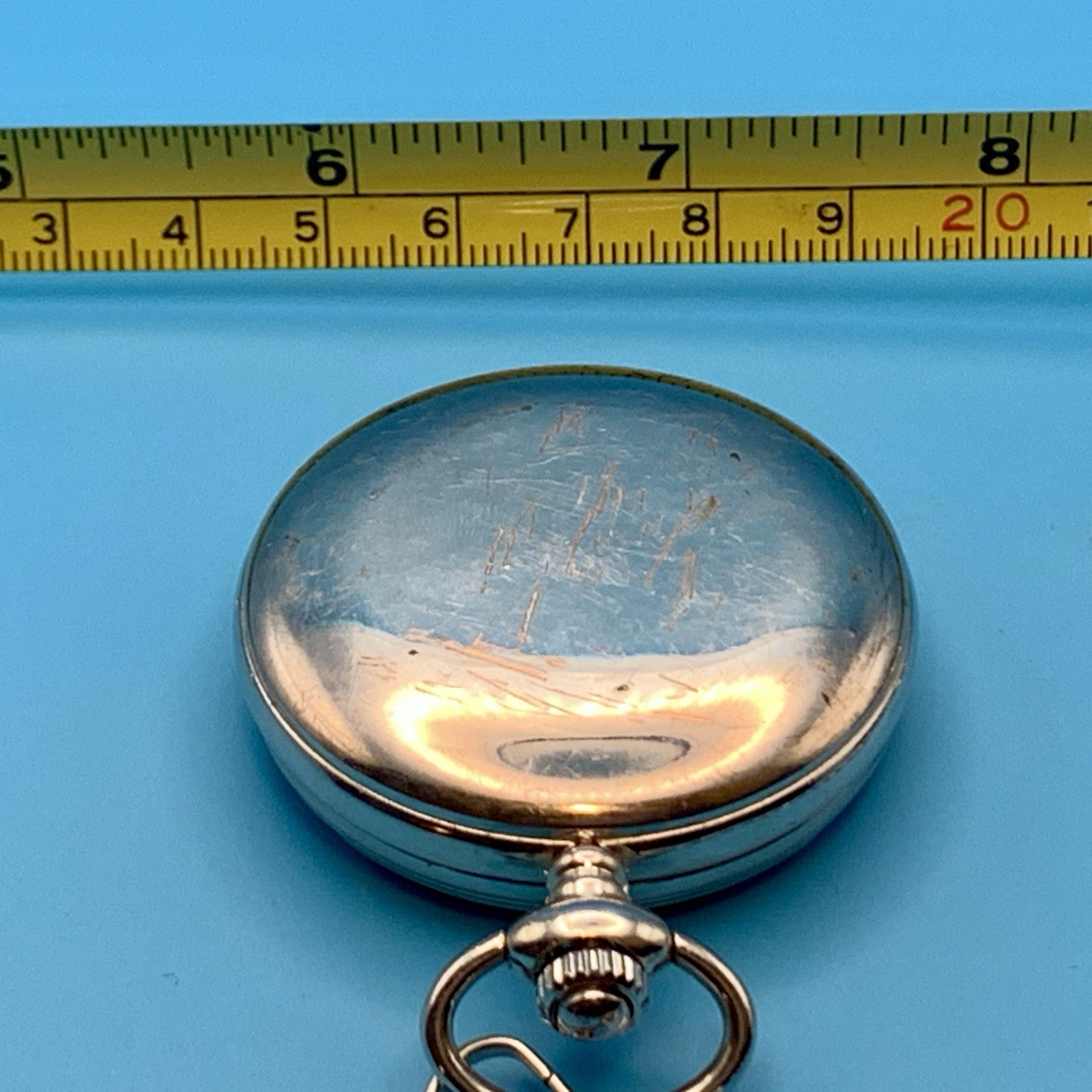 FOLIO ‘The Greatest Dad’ Quartz Pocket Watch Father’s Day Chain Works New Batt
