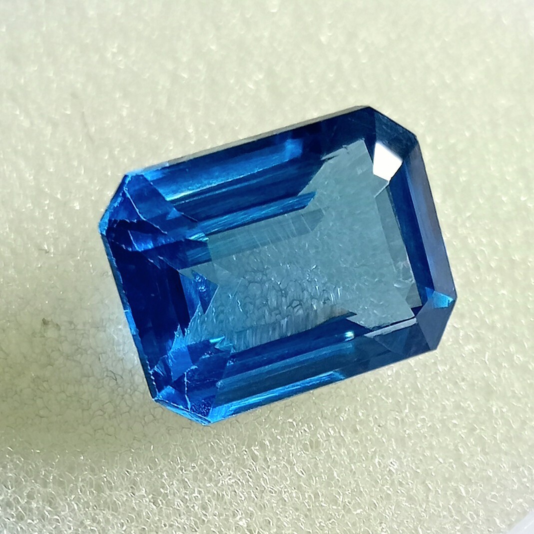 A++ London Blue Topaz Natural 14-15 Ct Radiant Cut Loose EGL Certified Gemstone