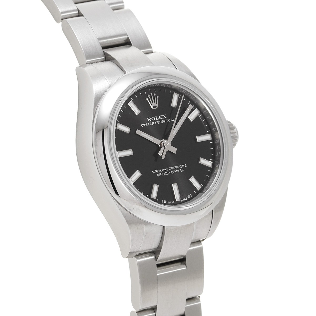 ROLEX Oyster Perpetual 28 276200 Bright black WATCH 723708