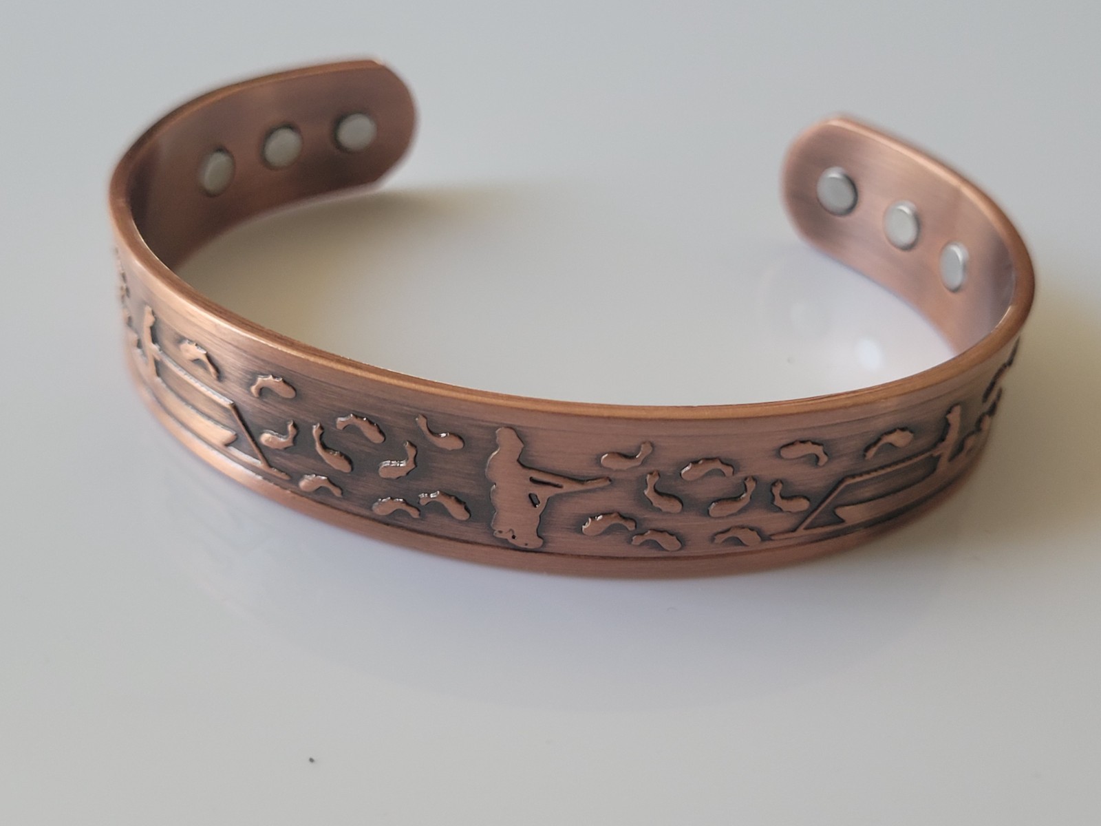 Pure Copper Magnetic Bracelet – Arthritis Pain Therapy Energy Cuff – Fisherman