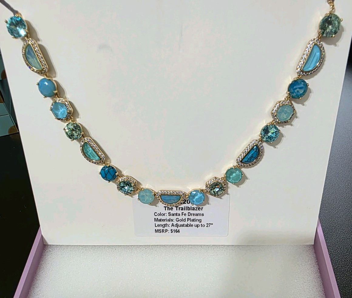 The Trailblazer Santa Fe Dreams Jewel Candy Gold Plated Adjustable Necklace