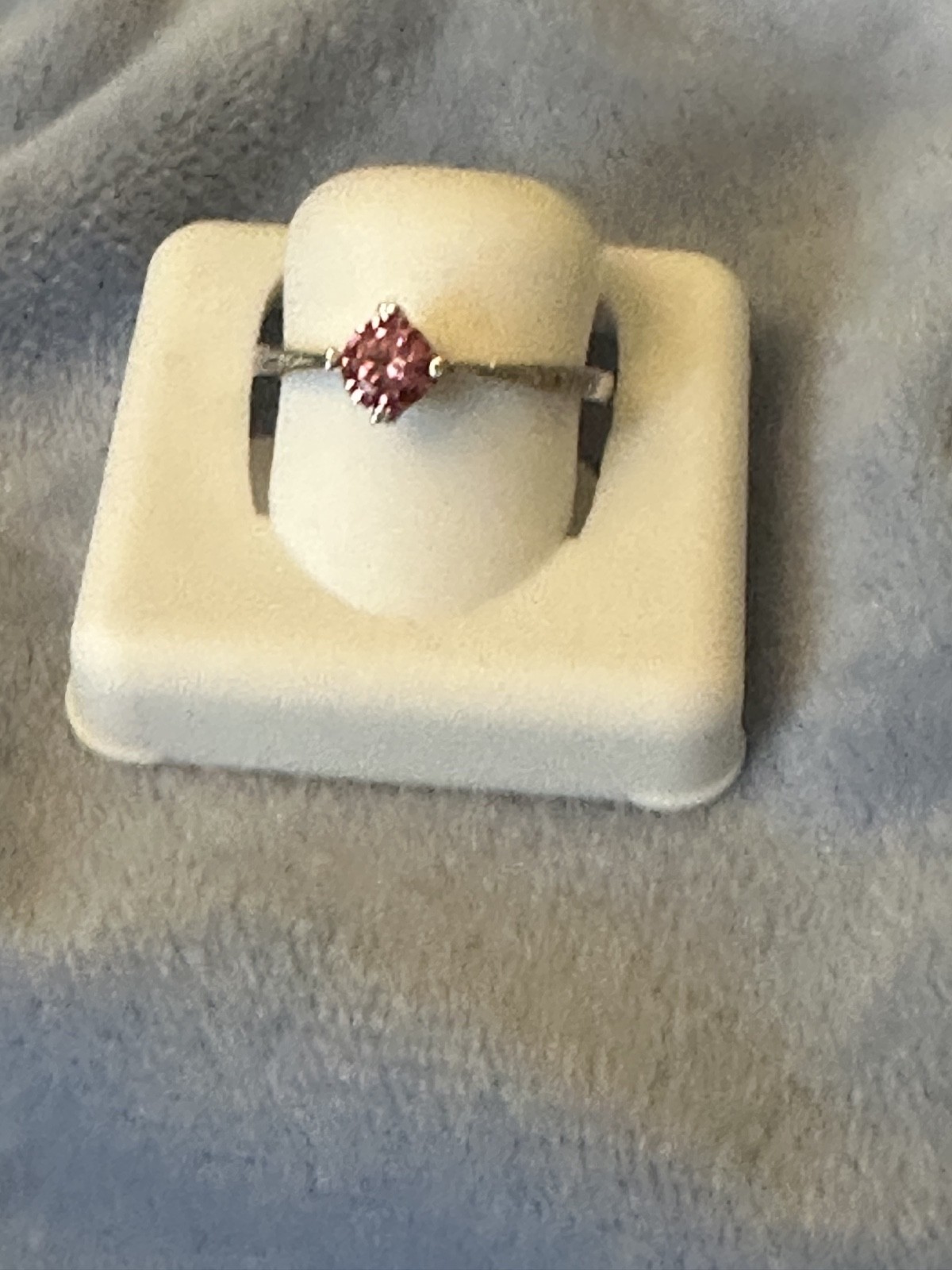 925 sterling silver pink ring