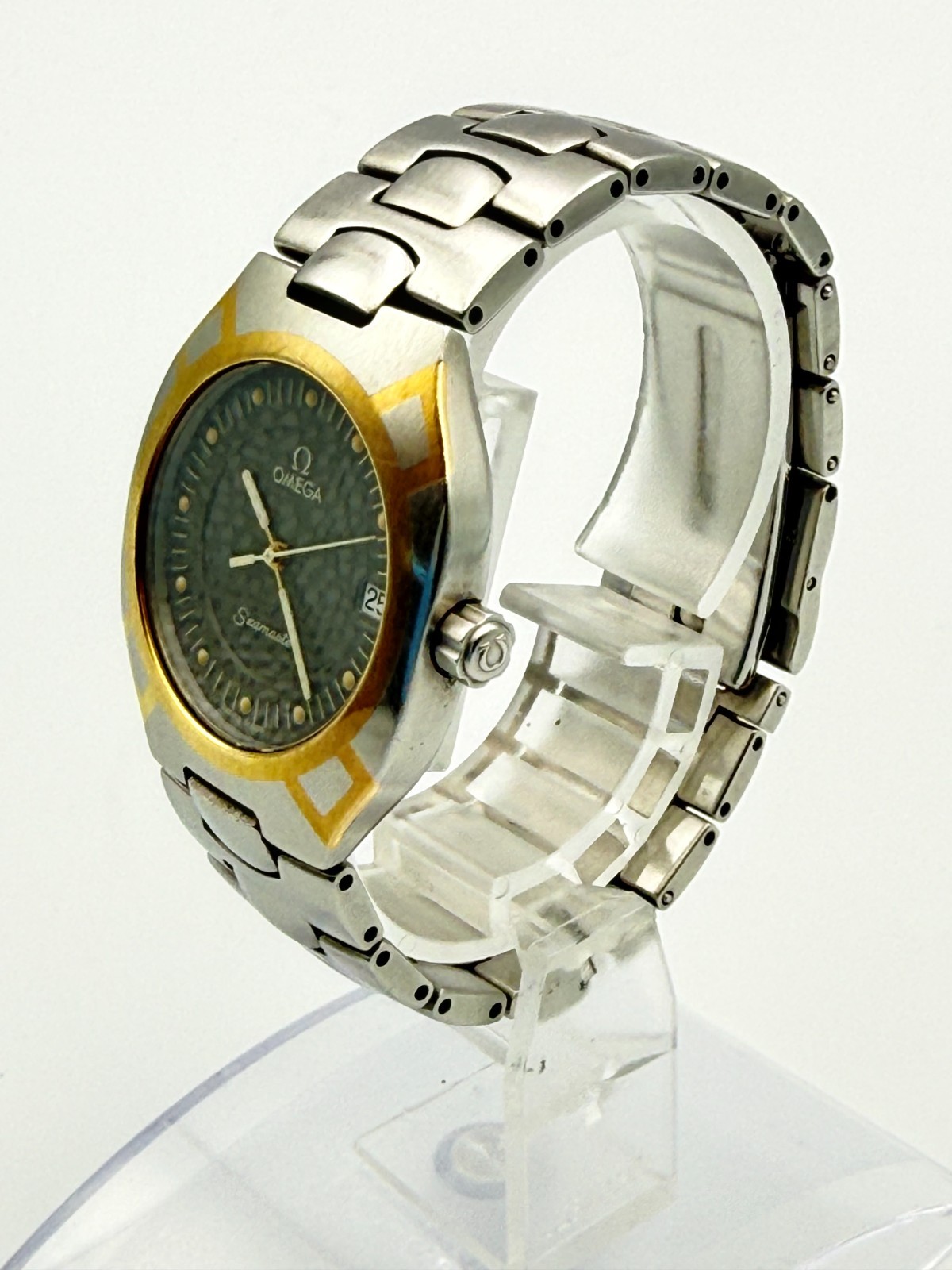 OMEGA Seamaster Polaris Vintage Date Quartz Watch Wrist 15cm (5.9in) – Rank B+