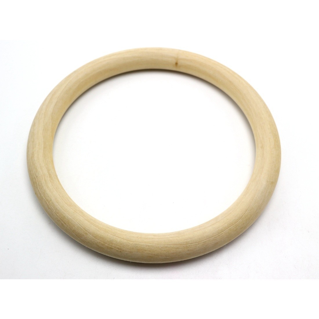 Large Unfinished Natural Untreated Plain Wooden 150mm(5.9″) Wood Round Ring DIY