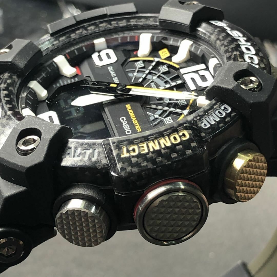 CASIO G-SHOCK GG-B100-1A3 MUDMASTER x CARBON QUAD SENSOR WATCH ARMY GREENxBLACK