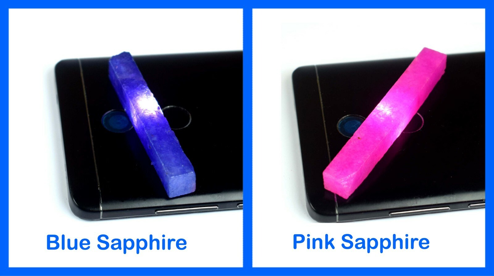 120 Ct Natural Blue & Pink Sapphire Gemstone Slice Rough Pair SQ165 Super Sale