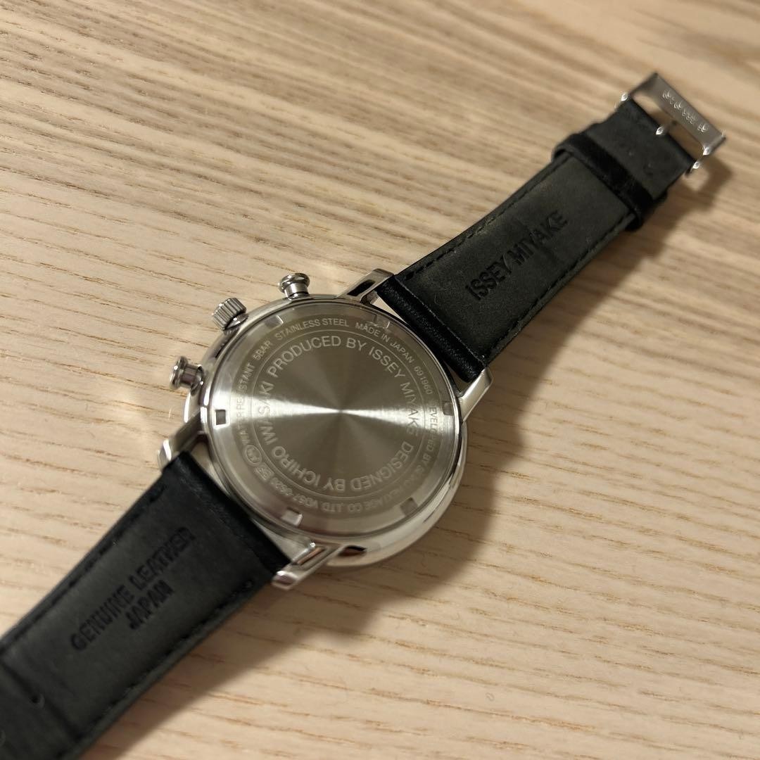 ISSEY MIYAKE NYAD003 Chronograph Watch Issey Miyake Ichiro Iwasaki Box Japan