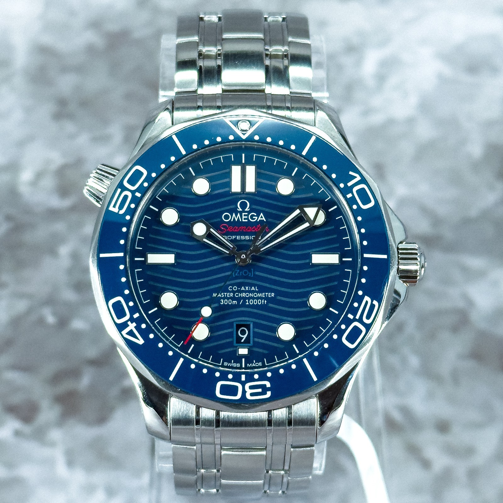 OMEGA Seamaster 300M SMP300m Blue Wave Dial 210.30.42.20.03.001 Box & Papers