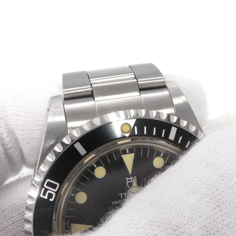 TUDOR Prince Oyster Date Submariner 39.5mm Stainless Steel Black Dial 79090