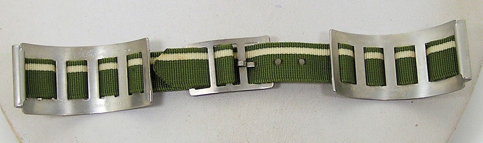 Vintage NOS ? J.B. Champion Perlon Rally Sport 3/4″ Stainless & Nylon Watch Band