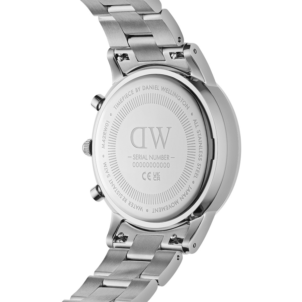 Daniel Wellington Iconic Chronograph Link Onyx – Black Dial Men’s Watch