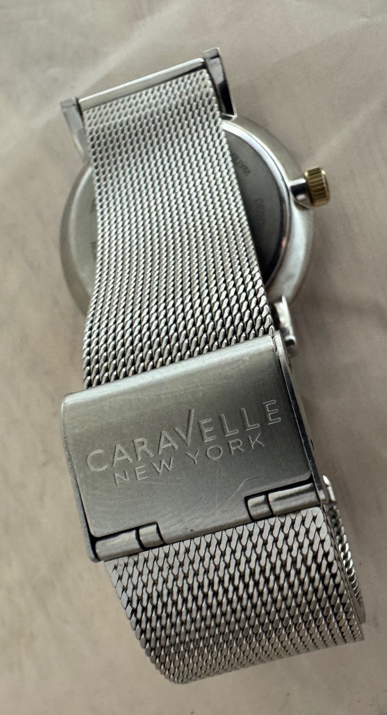 Caravelle New York Men’s 45B128 Stainless 40mm Watch Needs Battery